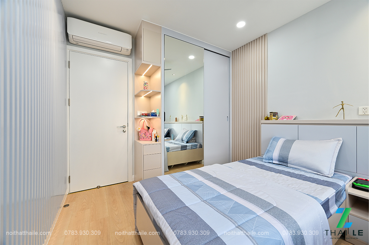 Thi công nội thất phòng ngủ 02 căn hộ Hà Đô Centrosa - Block O1